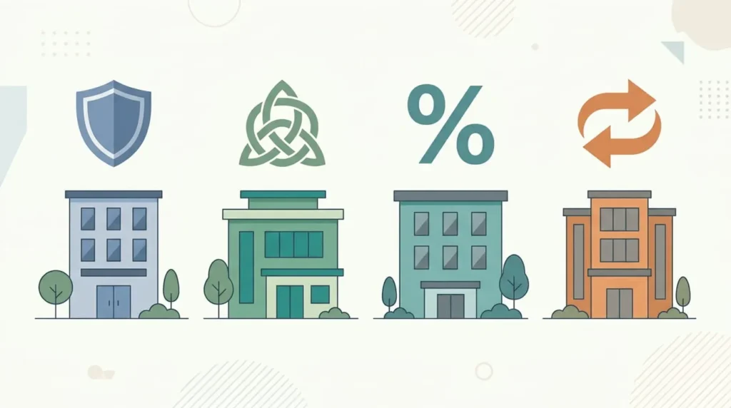 Illustration comparing who owns Claude AI with the ownership structure of other major AI chatbots