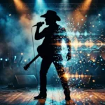 Digital silhouette representing the Cain Walker AI country music project