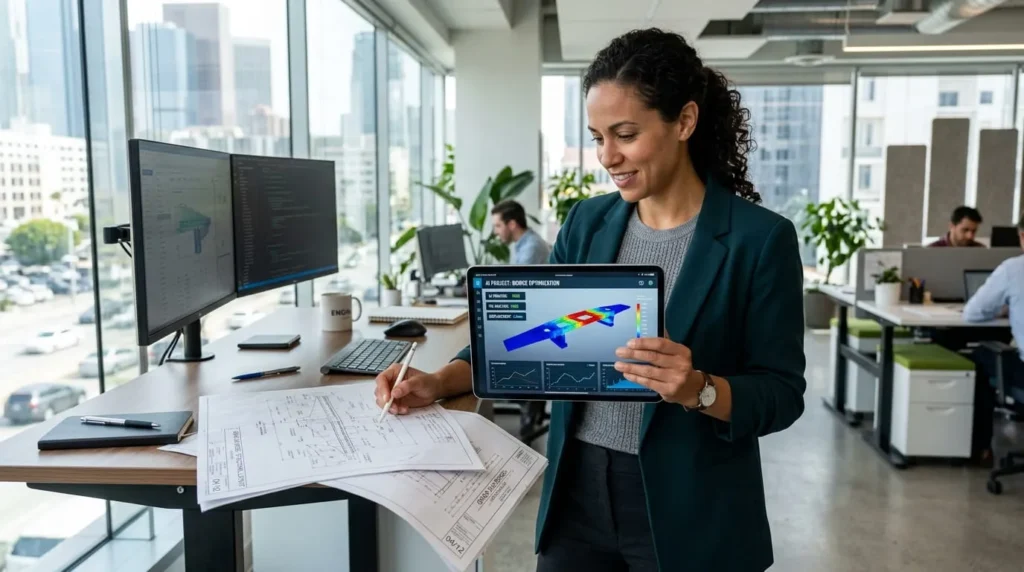 Engineer combining AI tools with hands-on expertise to stay competitive as AI reshapes engineering roles