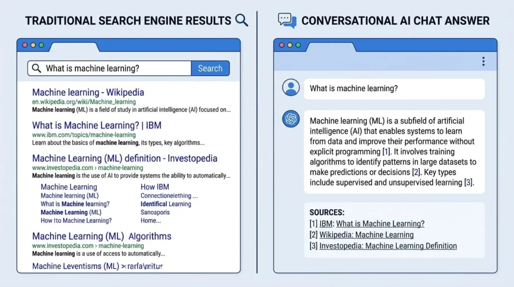 Comparison showing why best AI visibility products matter as AI answers replace search clicks