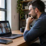 what is read ai meeting assistant shown on a laptop during a video call