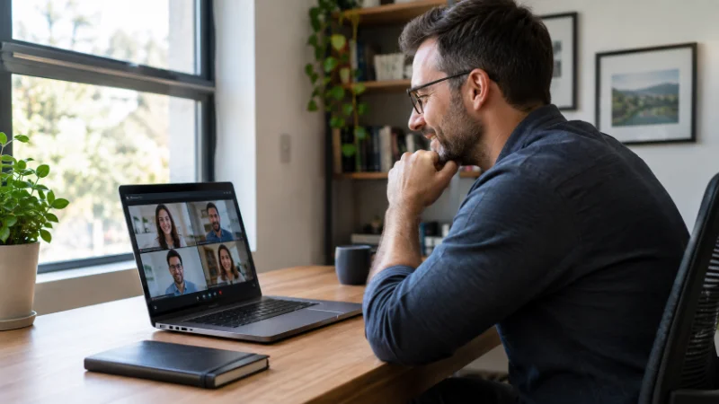 what is read ai meeting assistant shown on a laptop during a video call