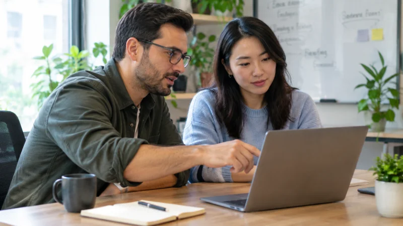 team reviewing a read ai meeting recap together
