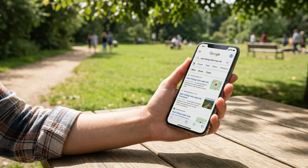 Google AI Mode tab next to AI overview on mobile search