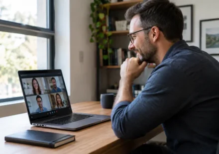 what is read ai meeting assistant shown on a laptop during a video call